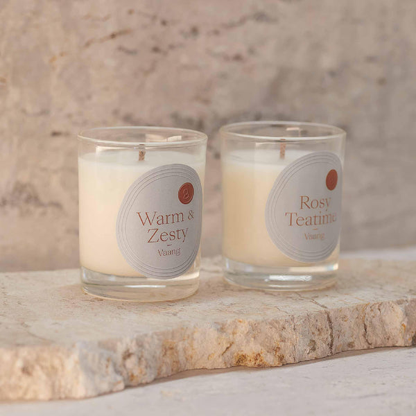 Two travel-size candles – set A - Vaang